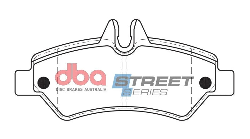 DBA Street Series Rear Brake Pads fits 2007-2009 Dodge Sprinter 2500 / 3500 / 2010-2017 Mercedes-Benz Sprinter 2500 / 3500...