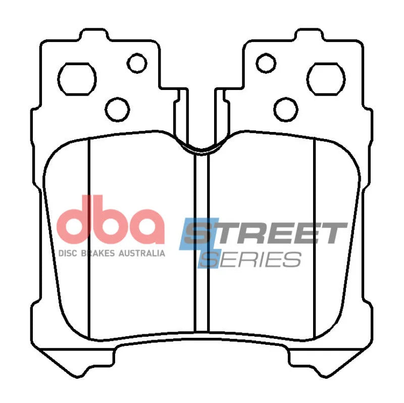 DBA Street Series Rear Brake Pads fits 2007-2010 2015-2017 Lexus LS460 / 2017 Lexus Ls460/ls600 / 2019-2021 Lexus LS500H /...