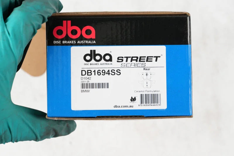 DBA Street Series Rear Brake Pads fits 2007-2017 BMW X5 XDRIVE35D / X6 - Side View