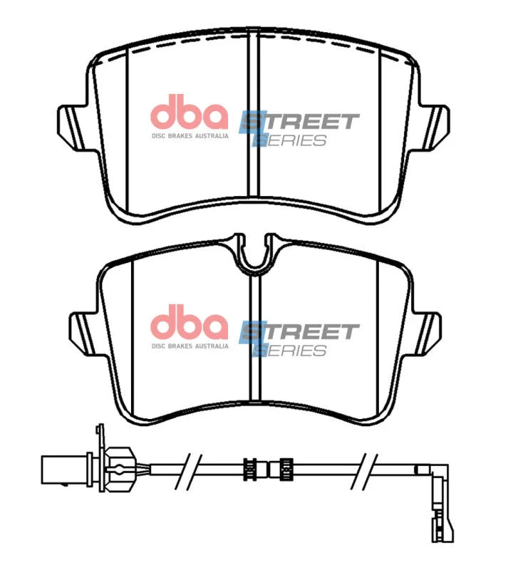 DBA Street Series Rear Brake Pads fits 2012-2018 Audi A6 Premium / SPORT / 2015-2017 Audi A6 Quattro Competition / Premium...