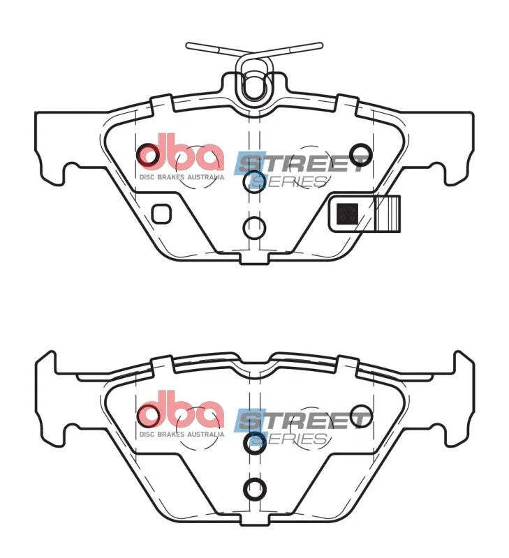 DBA Street Series Rear Brake Pads fits 2016-2019 Subaru WRX / 2019-2022 Subaru Ascent / 2021-2022 Subaru Forester / 2016-2...
