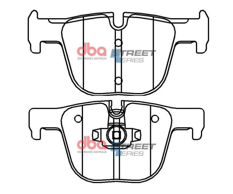 DBA Street Series Rear Brake Pads fits 2016 BMW 328I / 2017 BMW 330I GT Xdrive / 2018 BMW 330I Xdrive / BMW 335I / 2015 20...