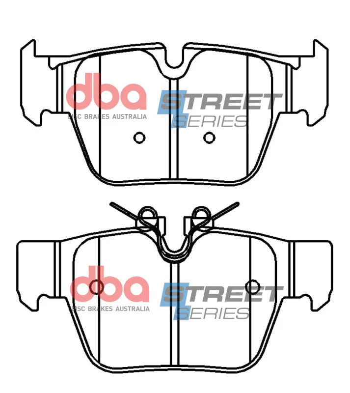 DBA Street Series Rear Brake Pads fits 2019 BMW X2 M35I / 2021 2022 Mini Cooper Clubman John Cooper Works ALL4 / 2019 2021...
