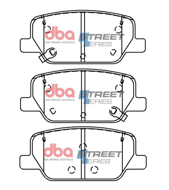 DBA Street Series Rear Brake Pads fits 2022 Hyundai Palisade / 2017 2018 Hyundai Santa Fe / 2023 2024 Hyundai Santa Cruz /...
