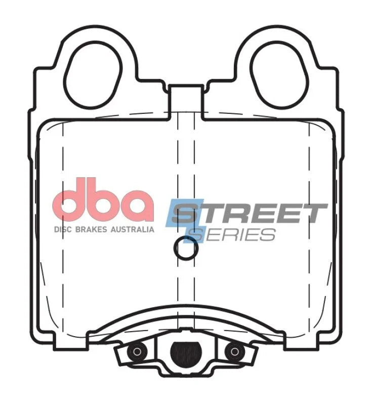 DBA Street Series Rear Brake Pads fits Lexus IS300 - Installation View