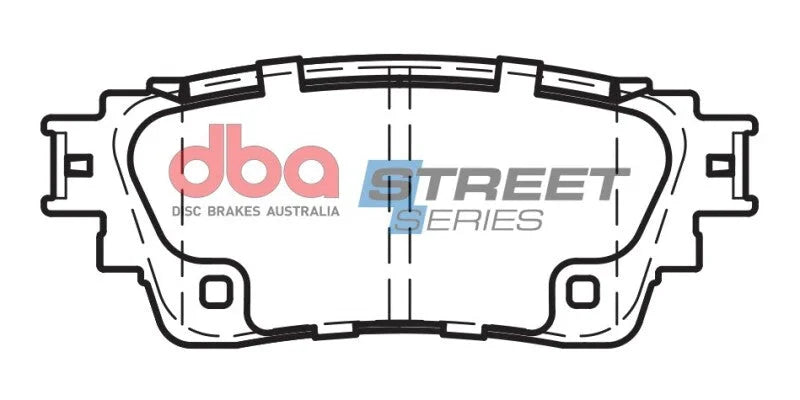 DBA Street Series Rear Brake Pads (w/Electronic Parking Brake) fits Mitsubishi Eclipse / 2018 2019 Mitsubishi Eclipse Cros...