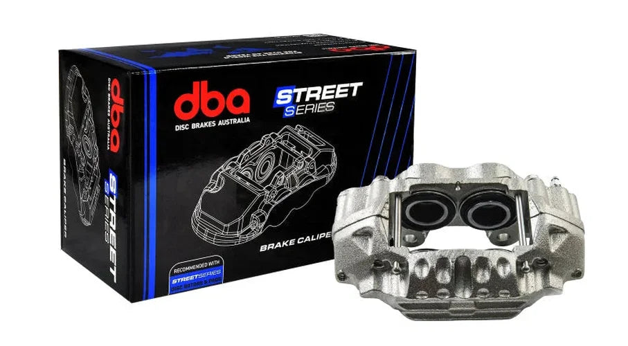 DBA Street Series Right Rear Caliper fits 2006-2007 Subaru Impreza WRX - Installation View