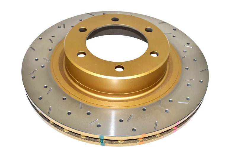 DBA Toyota Cruiser Front Drilled & Slotted 4000 Series Rotor - Main Product View