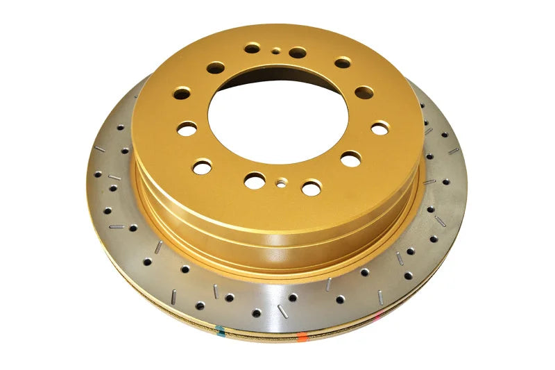 DBA Toyota Cruiser Rear Drilled & Slotted 4000 Series Rotor - Main Product View