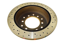 Load image into Gallery viewer, DBA Toyota Cruiser Rear Drilled &amp; Slotted 4000 Series Rotor - Back View