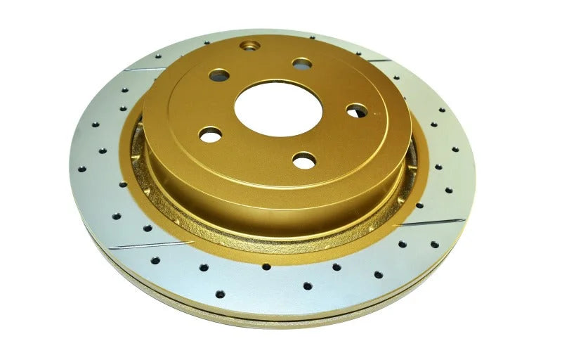 DBA Uni-Directional Cross-Drilled/Slotted Rear Rotor fits 2009 Pontiac G8 GT 6.0L V8 / 2011-2014 Chevrolet Caprice Ppv / 2...