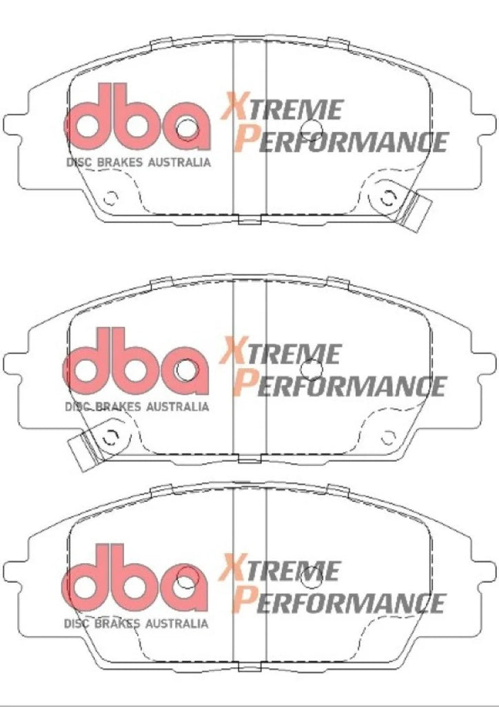 DBA XP Performance Front Brake Pads fits 2002-2006 Acura RSX / 2000-2009 Honda Civic DX / Mugen Si / S2000 / S2000 CR - Ad...