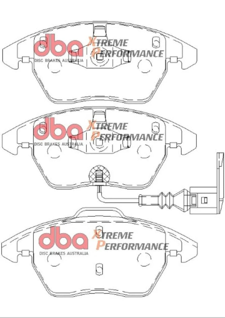 DBA XP Performance Front Brake Pads fits 2006-2013 Audi A3 TDI / Quattro / TT / TT Quattro Premium Plus / 2014-2016 Volksw...