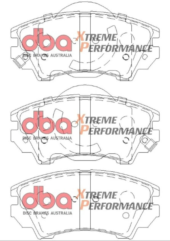 DBA XP Performance Front Brake Pads fits 2010-2015 Chevrolet Camaro LS / LT V6 / 2011-2012 Chevrolet Caprice Ppv - Additio...