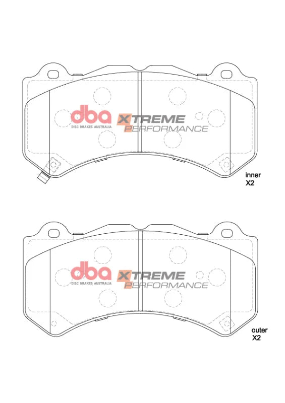 DBA XP Performance Front Brake Pads fits 2018-2022 Jeep Grand Cherokee Trackhawk - Installation View