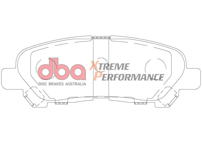 DBA XP Performance Rear Brake Pads fits 2008-2012 Toyota Highlander - Installation View