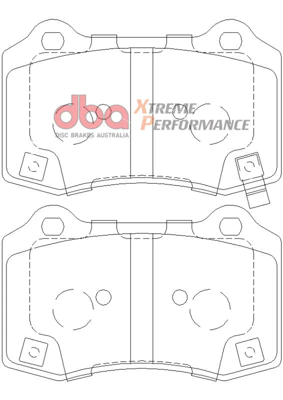 DBA XP Performance Rear Brake Pads fits 2012-2021 Jeep Grand Cherokee SRT - Additional View 6