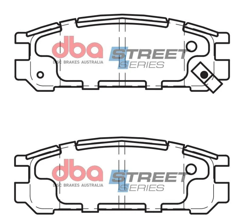 DBA (w/ABS Excl Outback) Rear Street Series Brake Pads fits 1993-1998 Subaru Impreza / 1990-1999 Subaru Legacy / 1992-1997...