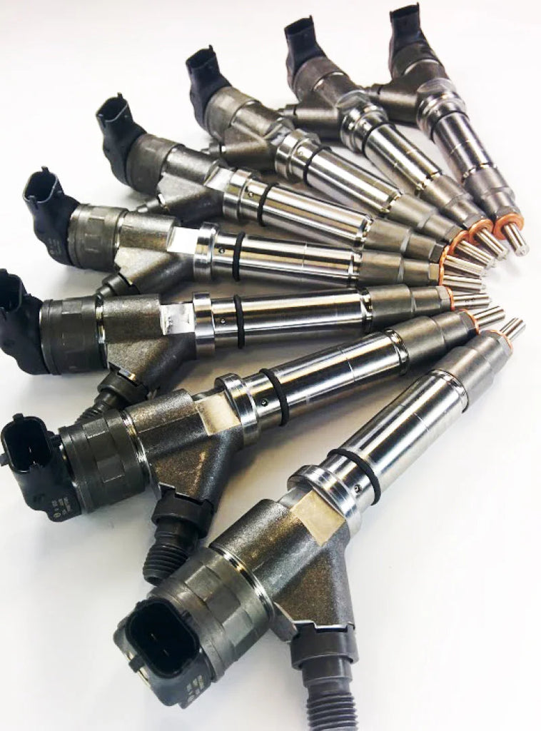 DDP 06-07 Chevrolet Duramax 6.6L LBZ Brand New Injector Set - 50hp (20% Over) - Back View