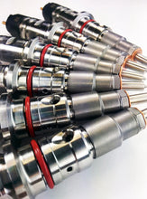 Load image into Gallery viewer, DDP 07.5-18 Dodge Cummins 6.7L Reman Injector Set - 50hp (15% Over) - Side View