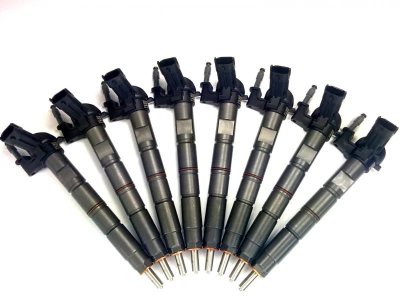 DDP 11-14 Ford Powerstroke 6.7L Reman Injector Set (45% Over) - Installation View