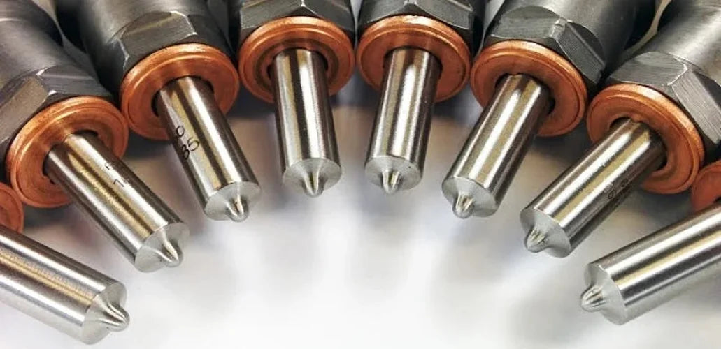 DDP 11-14 Ford Powerstroke 6.7L Reman Injector Set (20% Over) - Back View