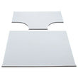 Load image into Gallery viewer, DEI 03-06 Jeep Wrangler TJ 2-Door w/Speaker Pods Boom Mat Headliner - 2 Piece - White - Side View