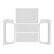 Load image into Gallery viewer, DEI 04-06 Jeep Wrangler LJ Unliminted Headliner Complete Kit - White - Main Product View