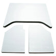 Load image into Gallery viewer, DEI 07-10 Jeep Wrangler JK 2-Door Boom Mat Headliner - 3 Piece - White - Side View