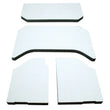 Load image into Gallery viewer, DEI 07-10 Jeep Wrangler JK 4-Door Boom Mat Headliner - 4 Piece - White - Side View