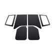 Load image into Gallery viewer, DEI 11-18 Jeep Wrangler JK 2-Door Boom Mat Complete Headliner Kit - 6 Piece - Black - Side View