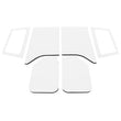Load image into Gallery viewer, DEI 11-18 Jeep Wrangler JK 2-Door Boom Mat Complete Headliner Kit - 6 Piece - White - Main Product View