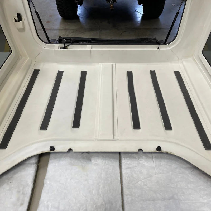 DEI 11-18 Jeep Wrangler JK 2-Door Boom Mat Complete Headliner Kit - 6 Piece - White - Additional View 6