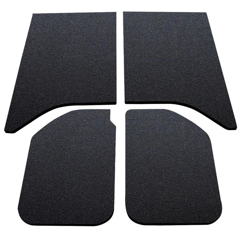 DEI 11-18 Jeep Wrangler JK 2-Door Boom Mat Headliner - 4 Piece - Black - Back View