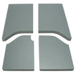 Load image into Gallery viewer, DEI 11-18 Jeep Wrangler JK 2-Door Boom Mat Headliner - 4 Piece - Gray - Side View