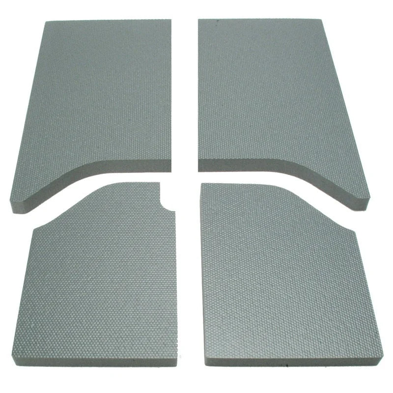 DEI 11-18 Jeep Wrangler JK 2-Door Boom Mat Headliner - 4 Piece - Gray - Side View