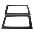 Load image into Gallery viewer, DEI 11-18 Jeep Wrangler JK 2-Door Boom Mat Rear Side Window Trim - 2 Piece - Black - Side View