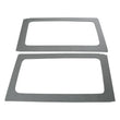 Load image into Gallery viewer, DEI 11-18 Jeep Wrangler JK 2-Door Boom Mat Rear Side Window Trim - 2 Piece - Gray - Main Product View