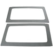 Load image into Gallery viewer, DEI 11-18 Jeep Wrangler JK 2-Door Boom Mat Rear Side Window Trim - 2 Piece - Gray - Side View