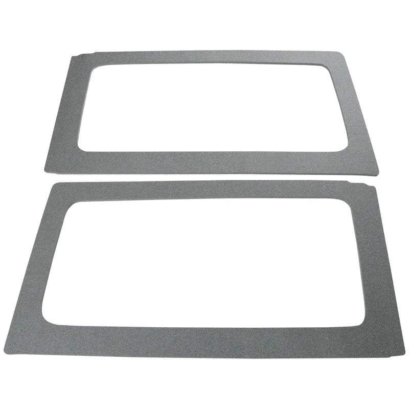 DEI 11-18 Jeep Wrangler JK 2-Door Boom Mat Rear Side Window Trim - 2 Piece - Gray - Side View