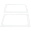 Load image into Gallery viewer, DEI 11-18 Jeep Wrangler JK 2-Door Boom Mat Rear Side Window Trim - 2 Piece - White - Main Product View