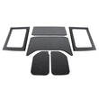 Load image into Gallery viewer, DEI 11-18 Jeep Wrangler JK 4-Door Boom Mat Complete Headliner Kit - 6 Piece - Black - Main Product View