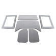 Load image into Gallery viewer, DEI 11-18 Jeep Wrangler JK 4-Door Boom Mat Complete Headliner Kit - 6 Piece - Gray - Main Product View