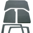 Load image into Gallery viewer, DEI 11-18 Jeep Wrangler JK 4-Door Boom Mat Complete Headliner Kit - 6 Piece - Gray - Side View