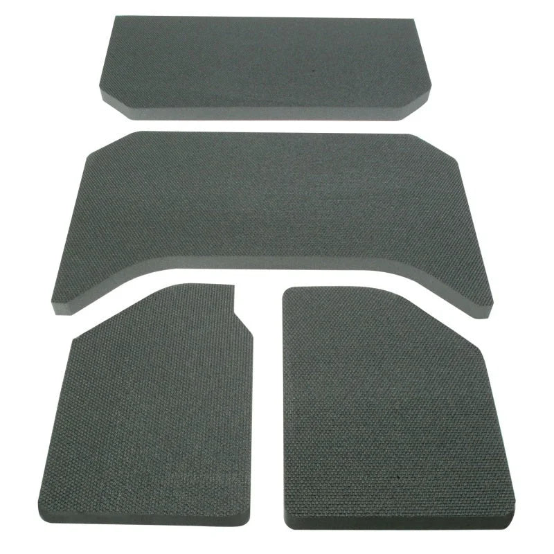 DEI 11-18 Jeep Wrangler JK 4-Door Boom Mat Headliner - 4 Piece - Black - Side View