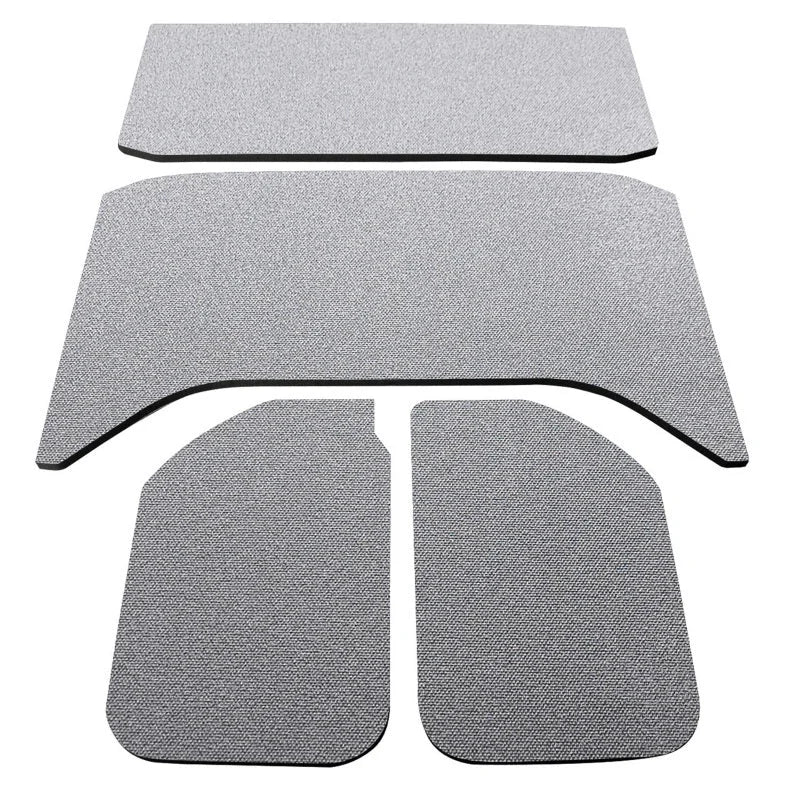 DEI 11-18 Jeep Wrangler JK 4-Door Boom Mat Headliner - 4 Piece - Gray - Side View