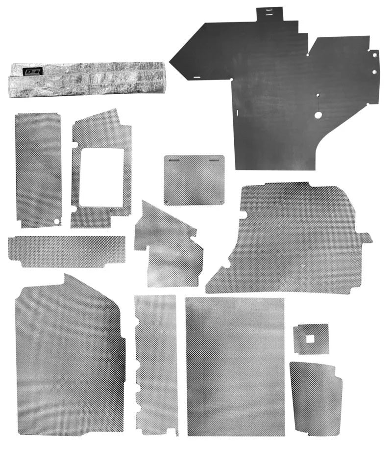 DEI 14-22 Kawasaki Teryx SXS Heat Shield Kit - Side View