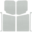 Load image into Gallery viewer, DEI 18-23 Jeep Wrangler JL 2-Door Boom Mat Complete Headliner Kit - 7 Piece - White - Back View