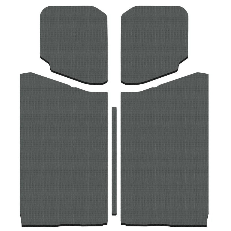 DEI 18-23 Jeep Wrangler JL 2-Door Boom Mat Headliner - 5 Piece - Gray - Side View