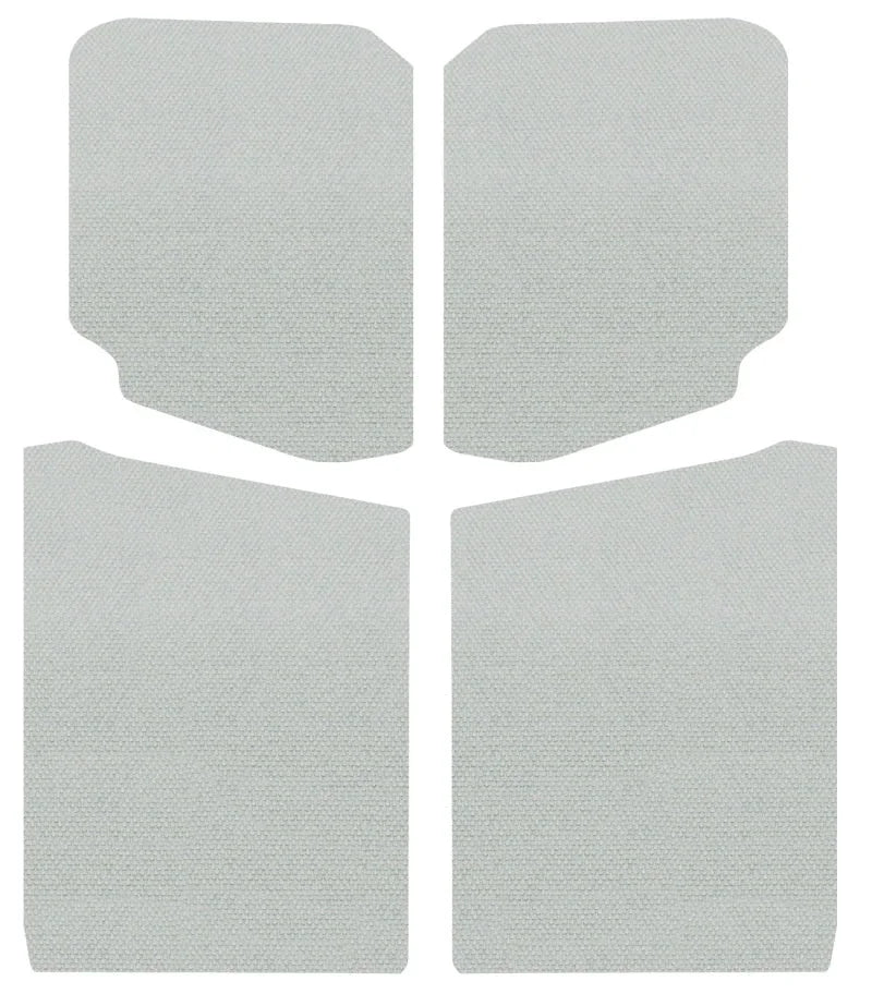 DEI 18-23 Jeep Wrangler JL 2-Door Boom Mat Headliner - 5 Piece - White - Side View